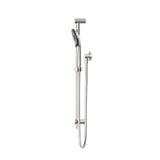 Round Metal Project Shower Rail 4 Star Rating Brushed Nickel - Nero