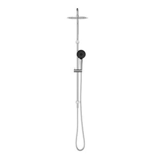 Round Project Twin Shower 4 Star Rating Chrome - Nero