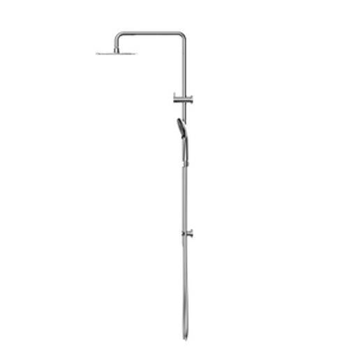 Round Project Twin Shower 4 Star Rating Chrome - Nero
