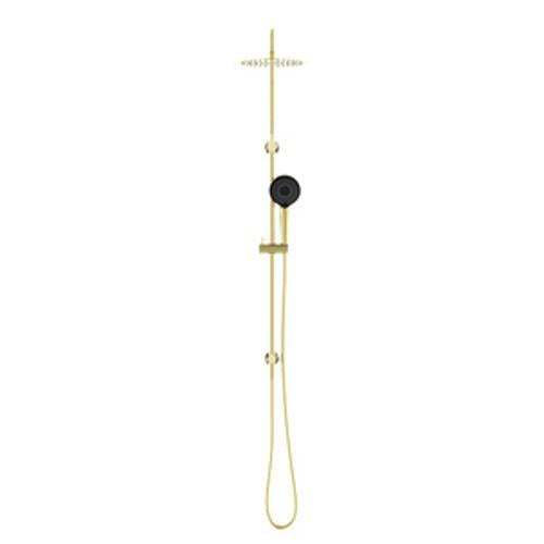 Round Project Twin Shower 4 Star Rating Brushed Gold - Nero