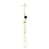 Round Project Twin Shower 4 Star Rating Brushed Gold - Nero