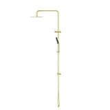 Round Project Twin Shower 4 Star Rating Brushed Gold - Nero