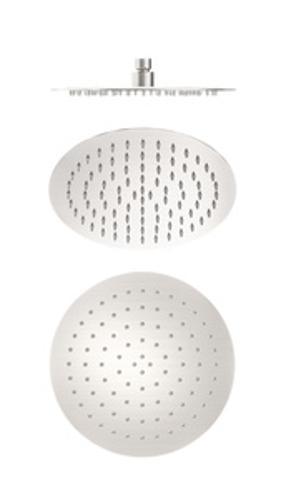 250mm Round Stainless Steel Shower Head 4 Star Rating Brushed Nickel - Nero