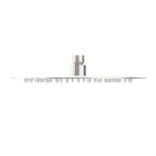 250mm Round Stainless Steel Shower Head 4 Star Rating Brushed Nickel - Nero