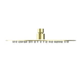 250mm Round Stainless Steel Shower Head 4 Star Rating Brushed Gold - Nero