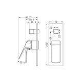 Elgin Shower Mixer With Diverter Trim Kit Chrome Lead Free