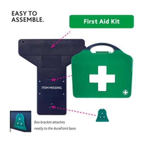 Aura Point First AID Point Wall Bracket With AED Holder And Stickers