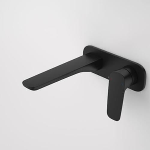 Contura II Wall Basin/Bath Mixer Lead Free - Caroma 180mm Matte Black
