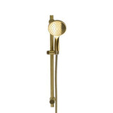 Circo Single Spray Slide Shower Set All Pressures 1.5m Hose Brushed Gold Wall