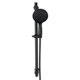 Circo Single Spray Slide Shower Set All Pressures 1.5m Hose Matte Black Wall
