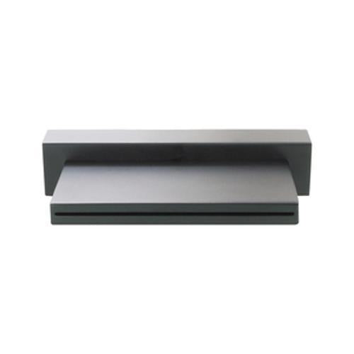 Cubist Waterfall Bath Spout - Aquatica 180mm Wide Matte Black Wall Mounted