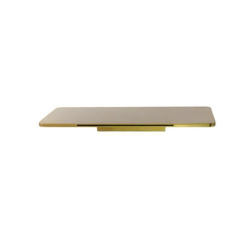 Mia Waterfall Bath Spout 150mm Wide All Pressures Brushed Gold Wall Mounted