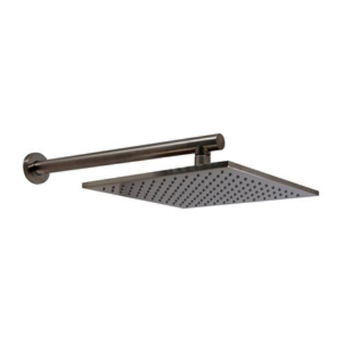 Prestigio Wall Mounted Shower Rose Square Head 250 x 250mm All Pressures Brushed