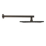 Prestigio Wall Mounted Shower Rose Square Head 250 x 250mm All Pressures Brushed