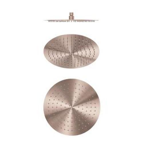 Zen Round Shower Head SS316L Brushed Bronze - Nero 300mm
