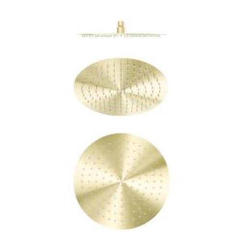 Zen Round Shower Head SS316L Brushed Gold - Nero 300mm