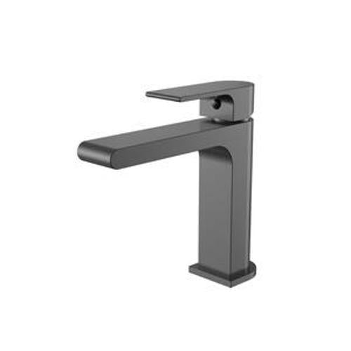 Bianca Basin Mixer Straight Spout Gun Metal - Nero