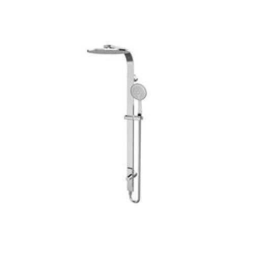 Astra Rain Round Twin Shower Chrome Single Hose - Nero
