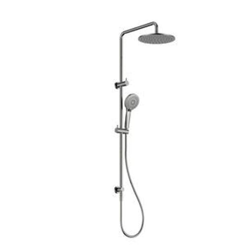 Round Twin Shower Chrome - Nero