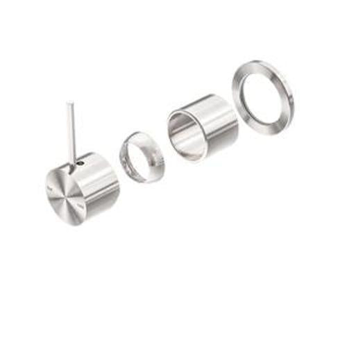 Mecca Shower Mixer Brushed Nickel - Nero 60mm Handle Up Plate Trim Kits Only