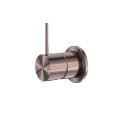 Mecca Shower Mixer Brushed Bronze - Nero 60mm Handle Up Plate