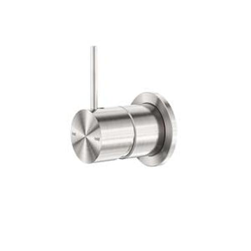 Mecca Shower Mixer Brushed Nickel - Nero 60mm Handle Up Plate