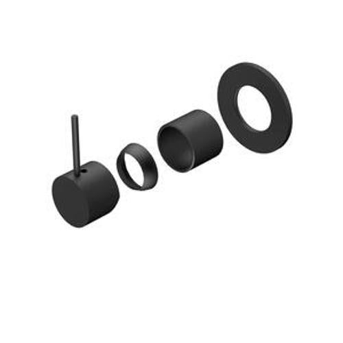 Mecca Shower Mixer Matte Black Handle Up - Nero 80mm Plate Trim Kits Only