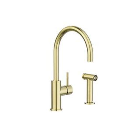 Zen Kitchen Mixer SS316L Brushed Gold With Hand Spray - Nero