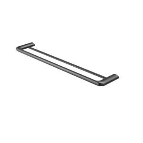 Elgin Double Towel Rail - Nero 600mm Gun Metal