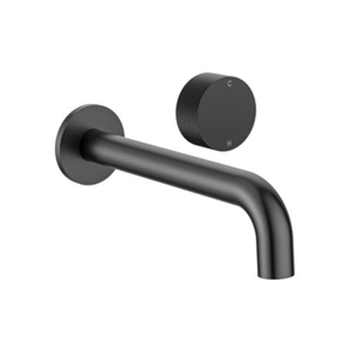 Lente Basin/Bath Mixer 2 Tap Hole Wall Gun Metal Lead Free - Elementi