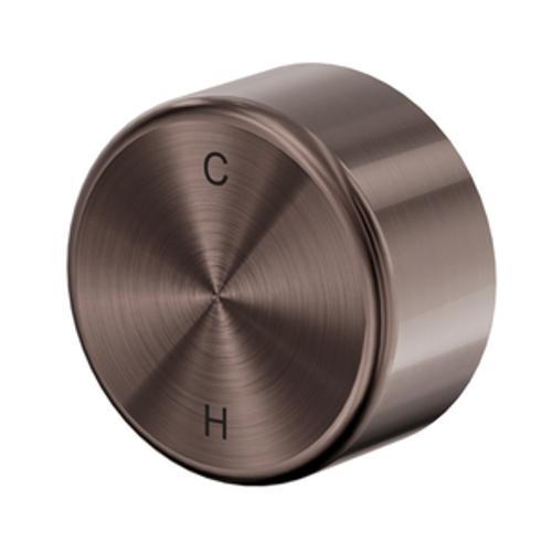 Serenity Progressive Shower Mixer With Metal Handle Brushed Bronze - Nero