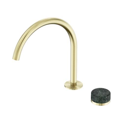 Serenity Progressive Bath/Kitchen Mixer Arc Spout With Verde Alpi Handle Brushed