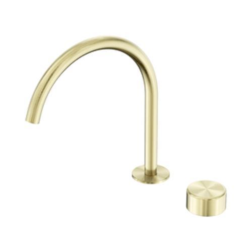 Serenity Progressive Bath/Kitchen Mixer Arc Spout With Metal Handle Brushed Gold