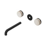 Serenity Wall Basin Set 185mm Spout With Rome Travertine Handle Trim Kit Only