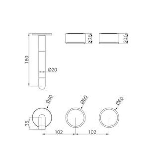 Serenity Wall Basin Set 160mm Offset Spout With Metal Handle Trim Kit Only Matte