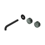 Serenity Wall Basin Set 185mm Offset Spout With Verde Alpi Handle Trim Kit Only