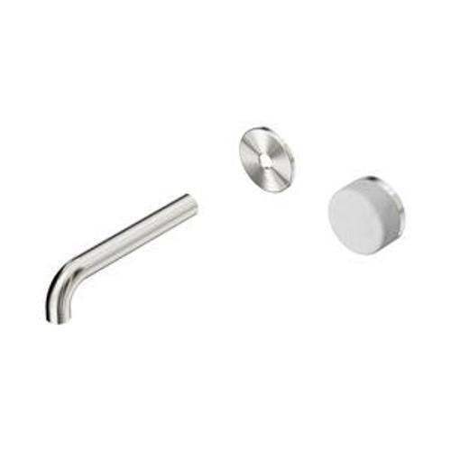 Serenity Progressive Wall Basin Mixer 160mm Spout With Carrara Handle Trim Kit