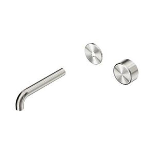 Serenity Progressive Wall Basin Mixer 160mm Spout With Metal Handle Trim Kit