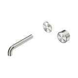 Serenity Progressive Wall Basin Mixer 160mm Spout With Metal Handle Trim Kit