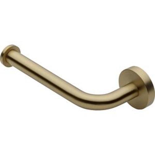 Aura Contour Toilet Roll Holder Brushed Brass - Heirloom
