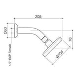Maku MK2 Wall Shower Chrome - Methven
