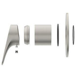Maku MK2 Shower Mixer with Fastflow II Trim Kit Brushed Nickel - Methven