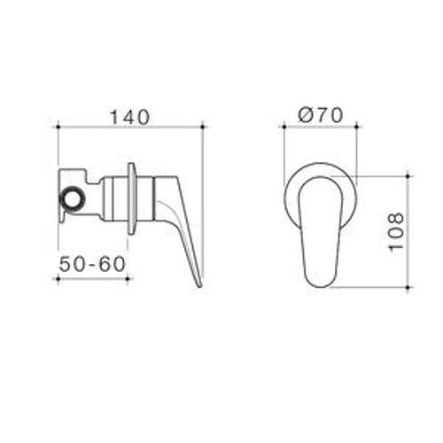 Maku MK2 Shower Mixer Chrome - Methven