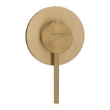 Circo Shower Mixer All Pressures Brushed Gold Wall Mounted - Aquatica