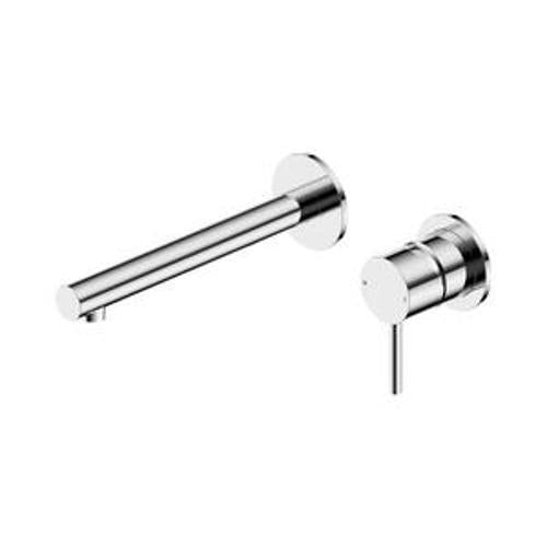 Dolce II Wall Basin/Bath Mixer Separate Back Plate Chrome - Nero
