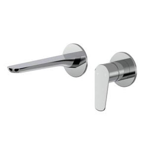 Civic Wall Mount Basin Mixer Complete Chrome