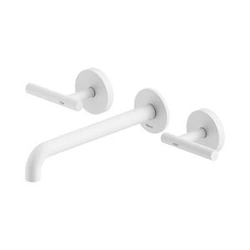 Mecca Wall Basin/Bath Set 220mm Spout Matte White