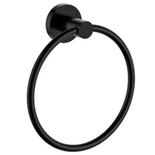 Pari Towel Ring Round Black - Elementi
