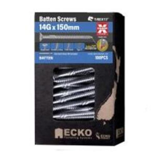 Batten Timber Screws 14G x 150mm - T-Rex 17 Box 100
