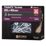 T-REX17 TimbaTX Wood Screw XGuard - Ecko 8g x 40mm 150 Box